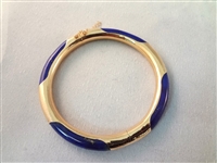 14K Gold and Lapis Lazuli Jewelry: (1) Necklace, (1) Ring, (2) Bracelets