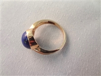 14K Gold and Lapis Lazuli Jewelry: (1) Necklace, (1) Ring, (2) Bracelets
