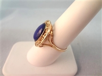 14K Gold and Lapis Lazuli Jewelry: (2) Bracelets, (2) Necklaces, (1) Ring