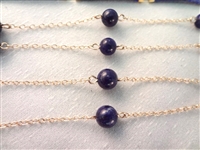 14K Gold and Lapis Lazuli Jewelry: (2) Bracelets, (2) Necklaces, (1) Ring