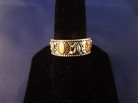 Carolyn Pollack Sterling, 14K Gold Matching (1) Cuff Bracelet, (1) Pendant, (2) Rings