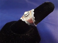 Carolyn Pollack Sterling, 14K Gold Matching (1) Cuff Bracelet, (1) Pendant, (2) Rings