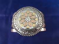 Carolyn Pollack Sterling, 14K Gold Matching (1) Cuff Bracelet, (1) Pendant, (2) Rings