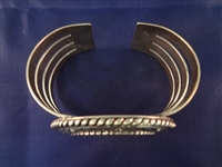 Carolyn Pollack Sterling, 14K Gold Matching (1) Cuff Bracelet, (1) Pendant, (2) Rings