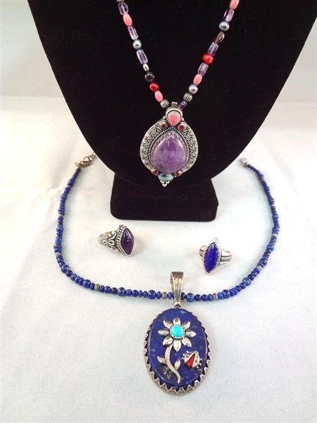 Carolyn Pollack (2) Necklace, Pendant, Ring Matching Sets