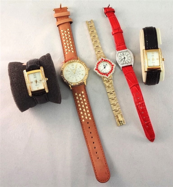 (5) Jacqueline Bouvier Kennedy Camrose and Kross Watches 
