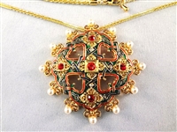 Jacqueline Bouvier Kennedy Camrose and Kross (3) Necklace Pendant Sets