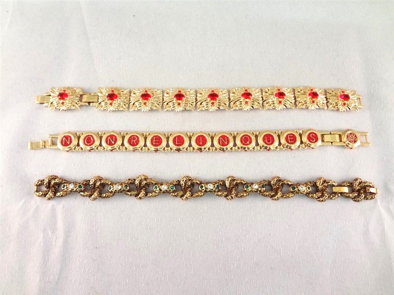 Jacqueline Bouvier Kennedy Camrose and Kross (3) Bracelets: