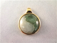 14K Gold and Dark Green Jade (2) Bracelets, (1) Ring, (1) Pendant