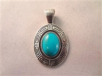 Southwest Sterling Silver Turquoise Jewelry Lot: (4) Bracelets, (4) Pendants