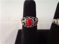 (7) Sterling Silver Southwest Turquoise Rings 