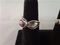 (7) Sterling Silver Southwest Turquoise Rings 