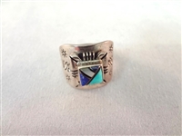 Sterling Silver Red Coral and Turquoise Jewelry Group: (3) Bracelets, (2) Rings, (1) Pendant