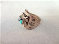 Sterling Silver Red Coral and Turquoise Jewelry Group: (3) Bracelets, (2) Rings, (1) Pendant