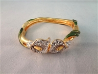 (3) Nolan Miller Jewelry Group: Charm Bracelet, Cala Lily Bangle, Parrot Bangle