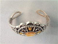 Carolyn Pollack Sterling Silver (2) Matching Cuff Bracelet and Pendants