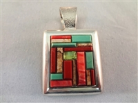 Carolyn Pollack Sterling Silver (2) Matching Cuff Bracelet and Pendants