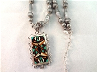 (2) Carolyn Pollack Solid Sterling Silver Necklace and Pendant Sets