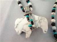 Carolyn Pollack Sterling Silver Fetish Bison Necklace, Pendant, Bracelet, Ring Matching Set