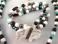 Carolyn Pollack Sterling Silver Fetish Bison Necklace, Pendant, Bracelet, Ring Matching Set