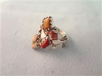 Carolyn Pollack Sterling Silver Utah 4 Corners Cuff Bracelet, Ring, and Pendant Matching Set 
