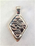Carolyn Pollack Sterling Silver Utah 4 Corners Cuff Bracelet, Ring, and Pendant Matching Set 