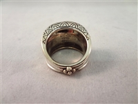 (3) Barbara Bixby Sterling Silver 18k Gold Rings