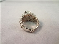 (3) Barbara Bixby Sterling Silver 18k Gold Rings