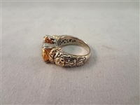 (3) Barbara Bixby Sterling Silver 18k Gold Rings