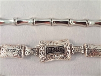 Sterling Silver (2) Bracelets, (2) Earring Pairs