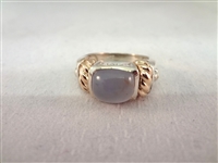 (4) Sterling Silver and 14K Gold Rings with Stones