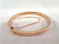 (3) Bangle Bracelets: Gold Filled, Sterling and 18K, 1920