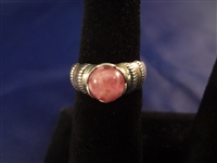 (3) Carolyn Pollack Sterling Silver and Rhodochrosite Rings