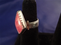 (3) Carolyn Pollack Sterling Silver and Rhodochrosite Rings