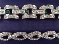 (5) Nolan Miller Rhinestone Vintage Bracelets