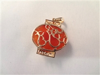 14K Gold and Red Jade Jewelry Group: (1) Bracelet, (3) Pendants