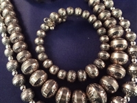 Carolyn Pollack Sterling Silver (2) Bench Bead and Bracelet Sets