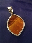 Sterling Silver and Tiger Eye Jewelry Suite: Necklace, Bracelet, Pendant, and Ring