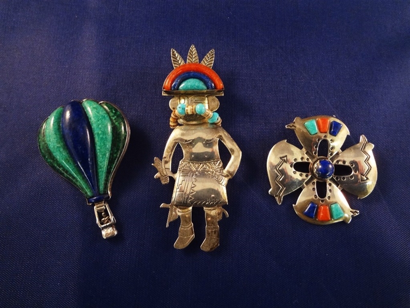 Carolyn Pollack Carlisle Jewelry (3) Pendant/ Brooches