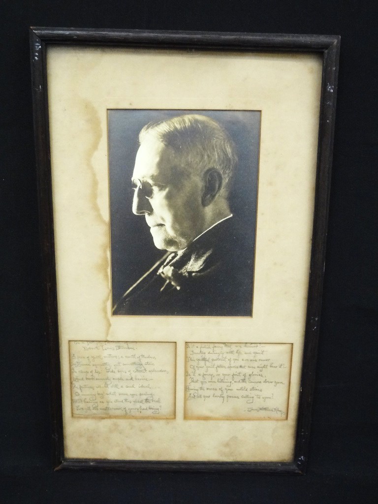 Lot Detail - James Whitcomb Riley Full Hand Written Poem Signed by ...
