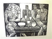 Gromaire Marcel (French 1892-1971) Lithograph Estaminet