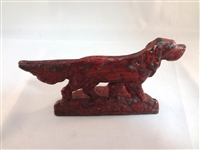 (3) Cast Iron Single Book Ends: Pointer Dog, Men on Camels, Praying Couple