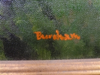 Original Oil Painting on Board Landscape Signed Bursham