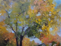 Original Oil Painting on Board Landscape Signed Bursham