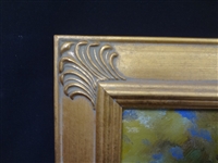 Original Oil Painting on Board Landscape Signed Bursham