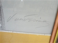 Signed and Numbered Lithograph Portrait of Woman