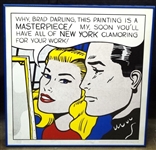 Roy Lichtensteins "Masterpiece" Framed behind glass lithograph