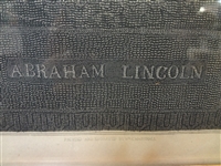 William Marshall Engraving Abraham Lincoln Period Leaf Carved Frame