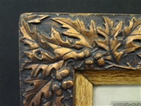 William Marshall Engraving Abraham Lincoln Period Leaf Carved Frame