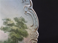Royal Bayreuth Bavaria Linen Finish Goats Plate